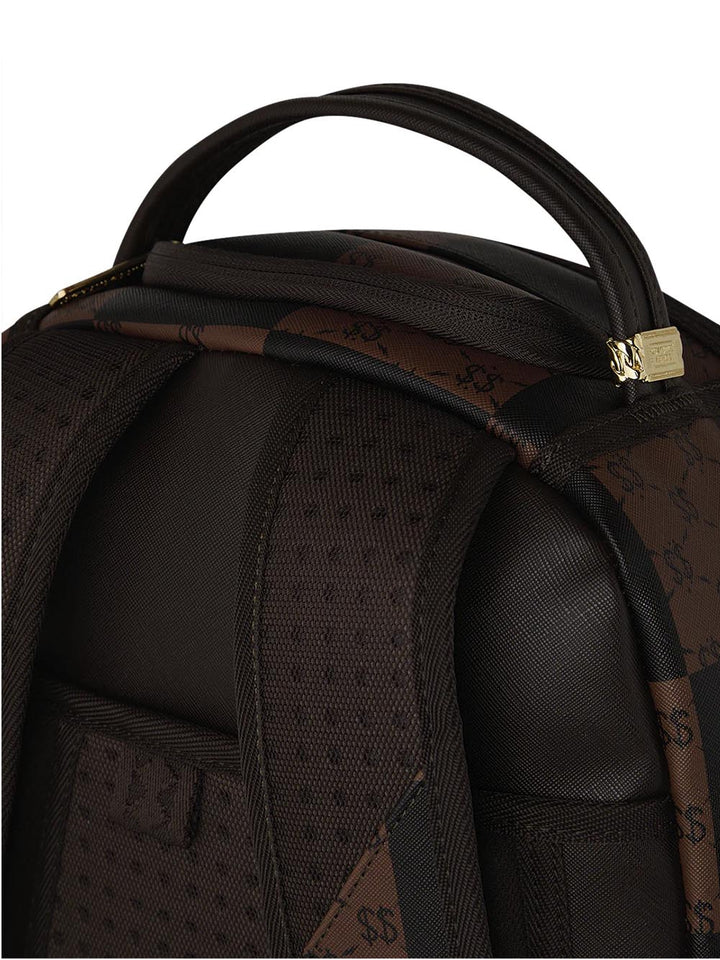 enlarged checks paris backpack Sprayground Zaino Unisex 910b6263nsz Nero marrone
