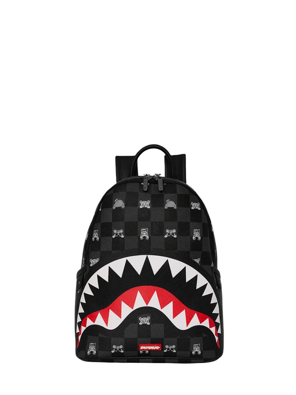 gray peeking character check savage backpack Sprayground Zaino Unisex 910b8908nsz Nero