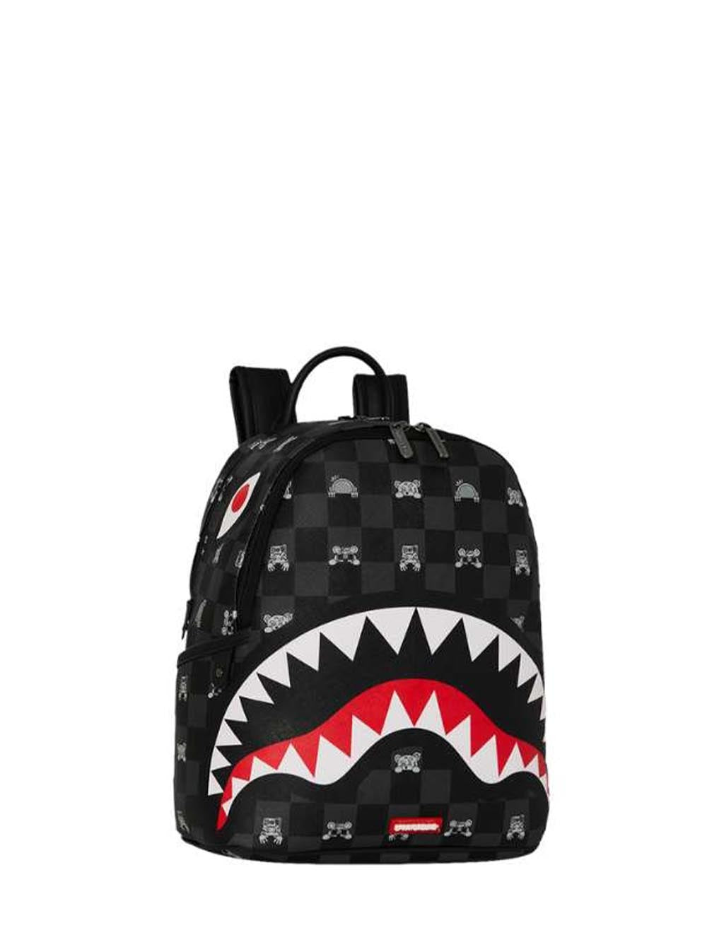 gray peeking character check savage backpack Sprayground Zaino Unisex 910b8908nsz Nero