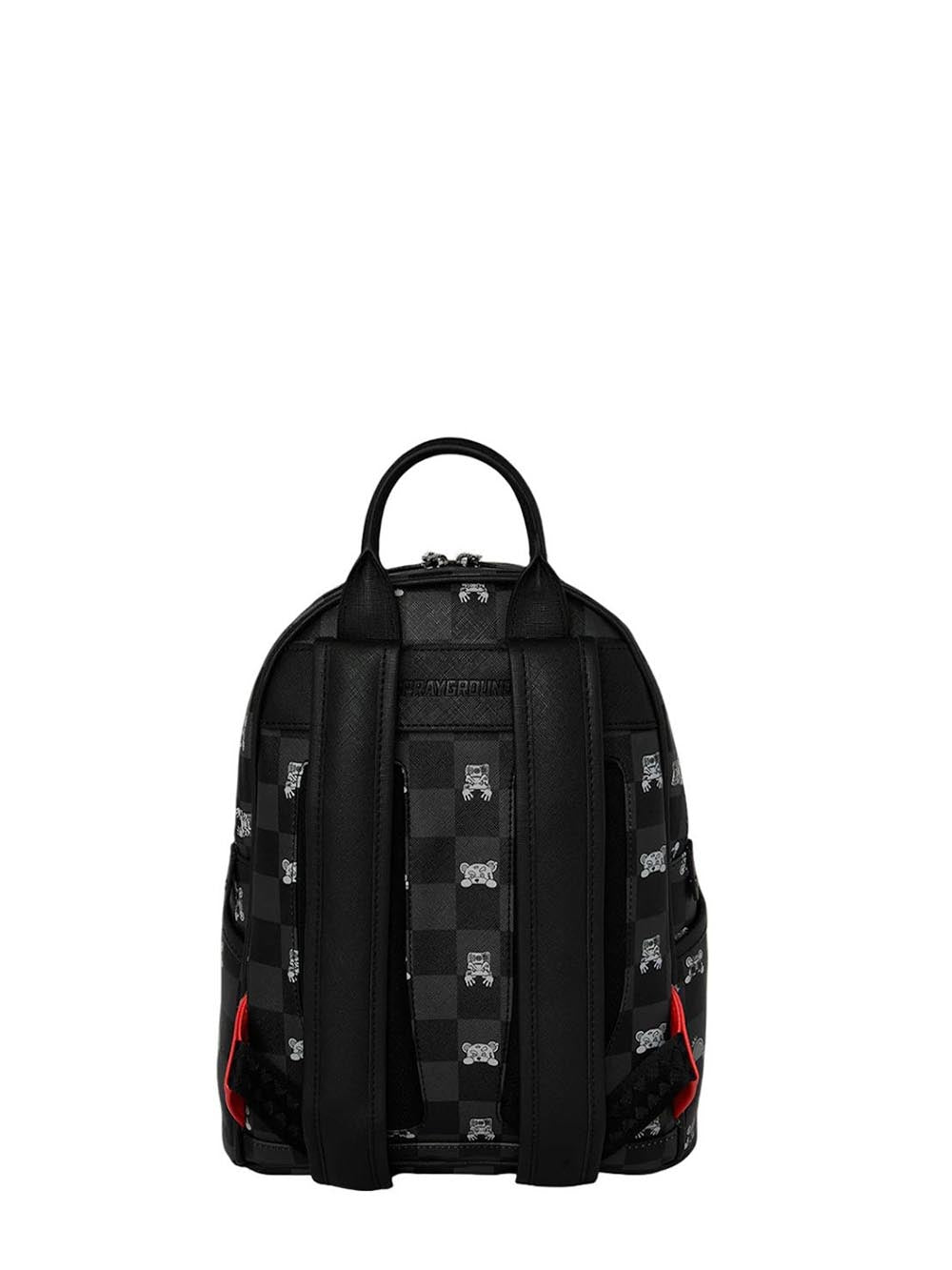 gray peeking character check savage backpack Sprayground Zaino Unisex 910b8908nsz Nero