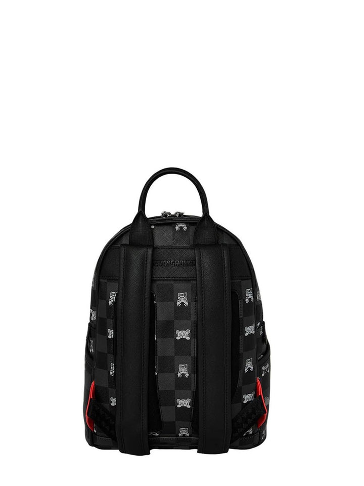 gray peeking character check savage backpack Sprayground Zaino Unisex 910b8908nsz Nero