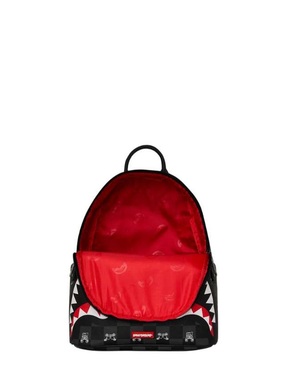 gray peeking character check savage backpack Sprayground Zaino Unisex 910b8908nsz Nero