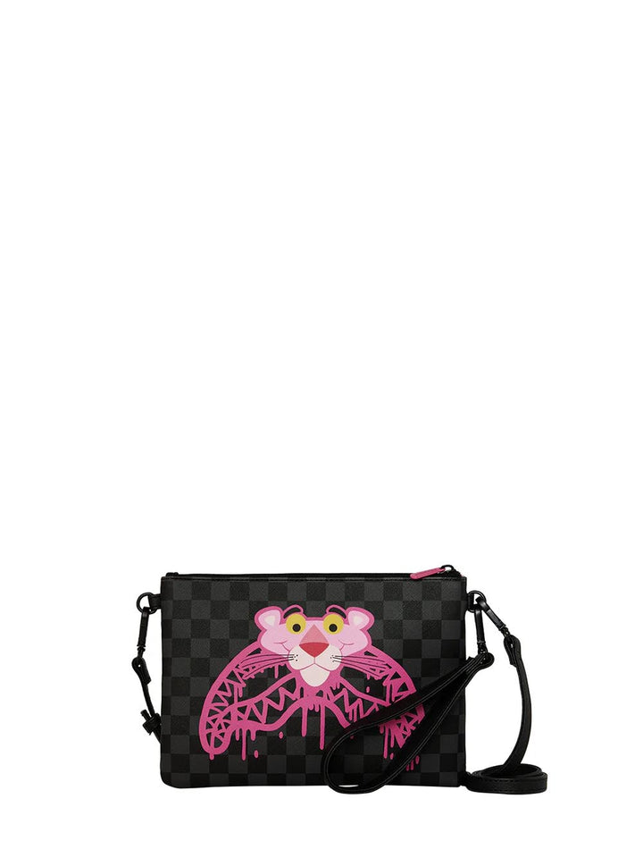 pink panther drippy diamons crossover clutch Sprayground Pochette Unisex 910b8959nsz Nero fucsia