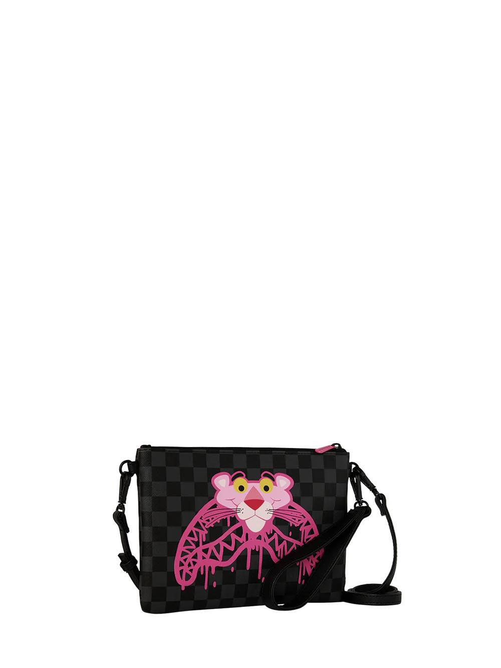 pink panther drippy diamons crossover clutch Sprayground Pochette Unisex 910b8959nsz Nero fucsia