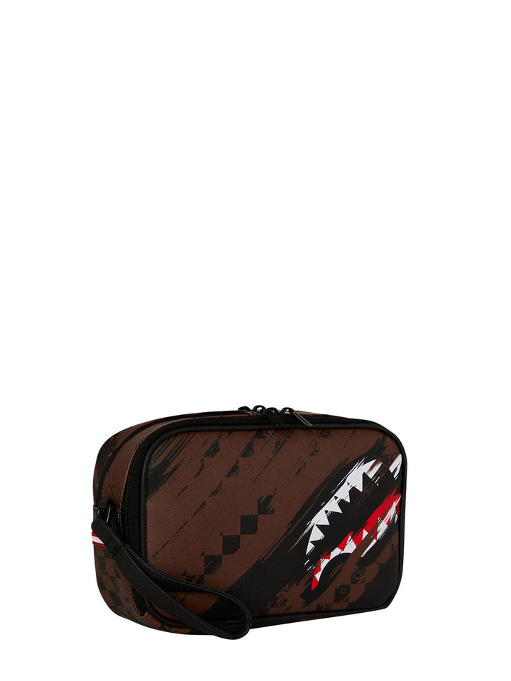 smeared grunge toiletry brick Sprayground Borsello Unisex 910b8968nsz Marrone
