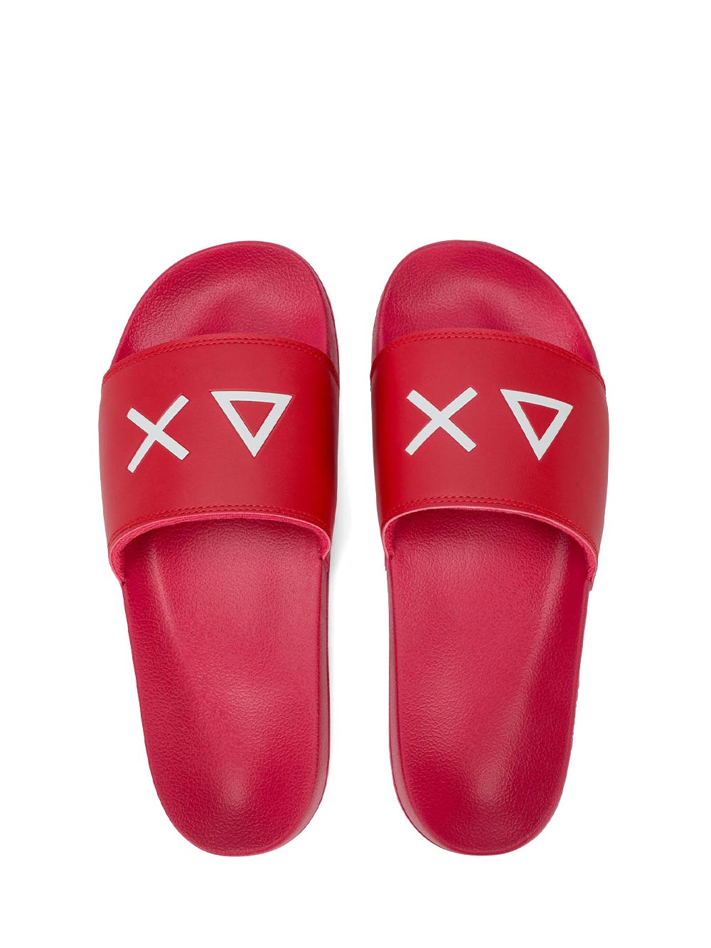 SLIPPERS LOGO SUN68 Ciabatta Uomo X36110 Rosso