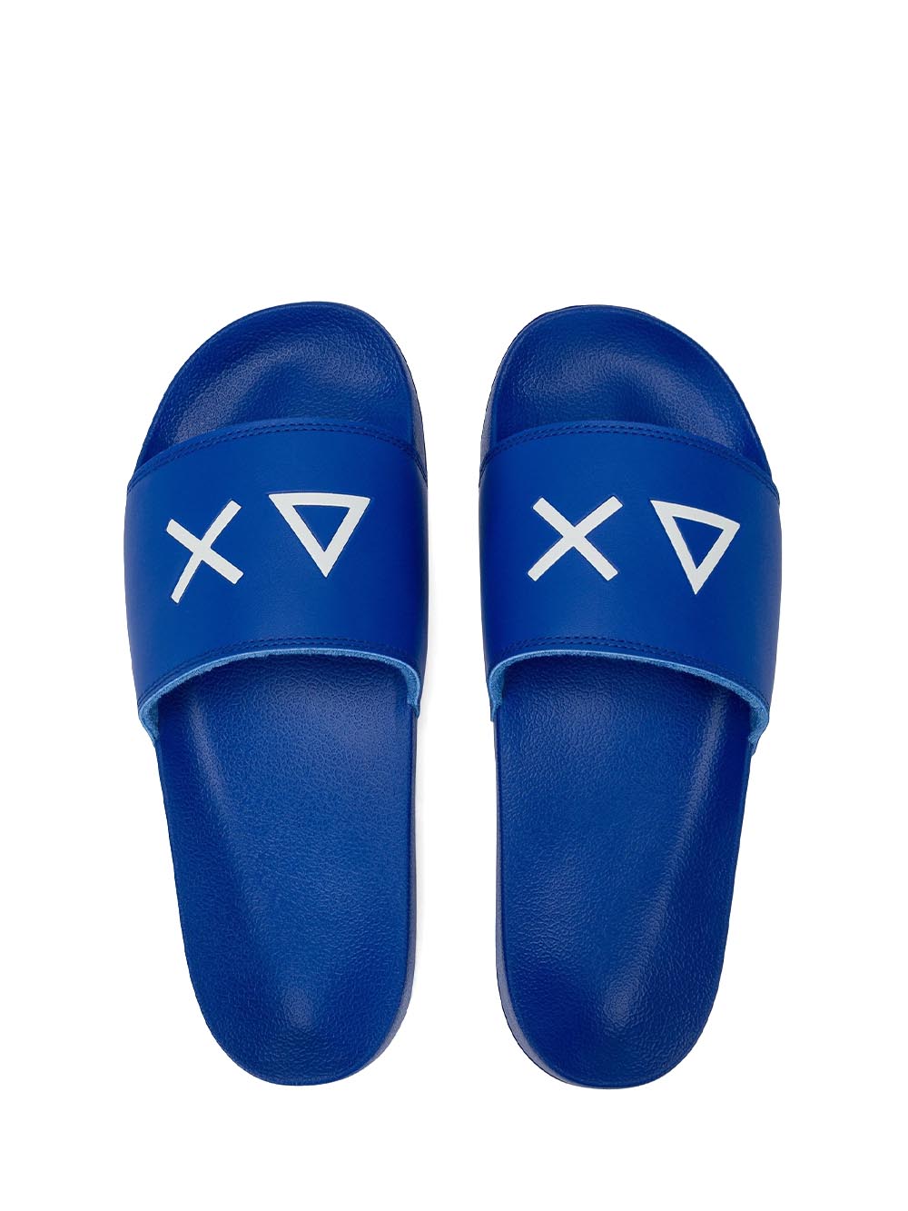 SLIPPERS LOGO SUN68 Ciabatta Uomo X36110 Bluette