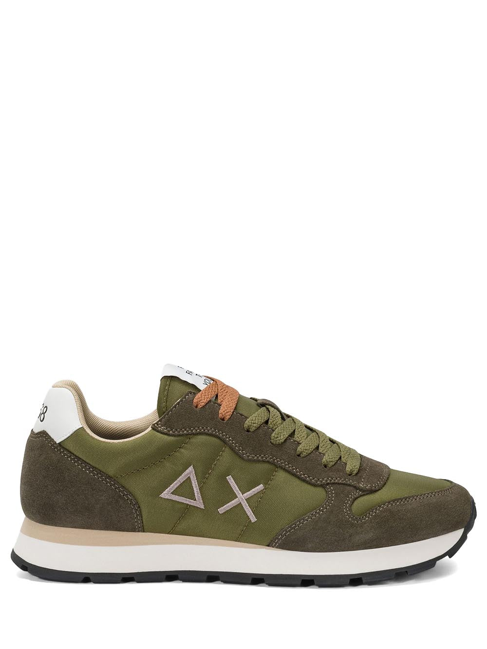 TOM SOLID SUN68 Sneaker Uomo Z36101 Verde militare