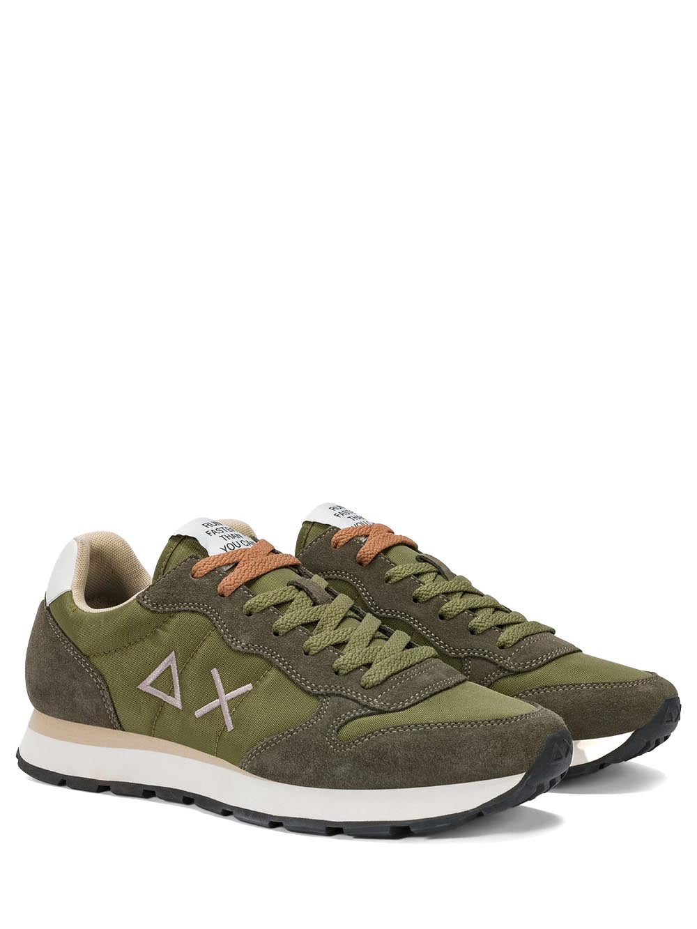 TOM SOLID SUN68 Sneaker Uomo Z36101 Verde militare