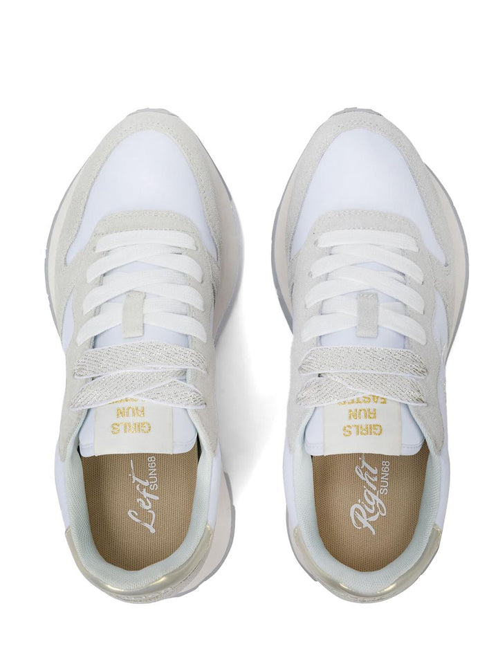 ALLY GOLD SILVER SUN68 Sneaker Donna Z36202 Bianco