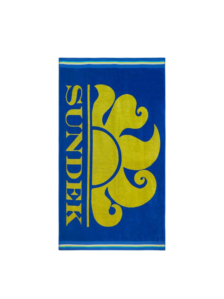 CLASSIC LOGO TOWEL Sundek Telo Mare Unisex Am312atc1050 Bluette