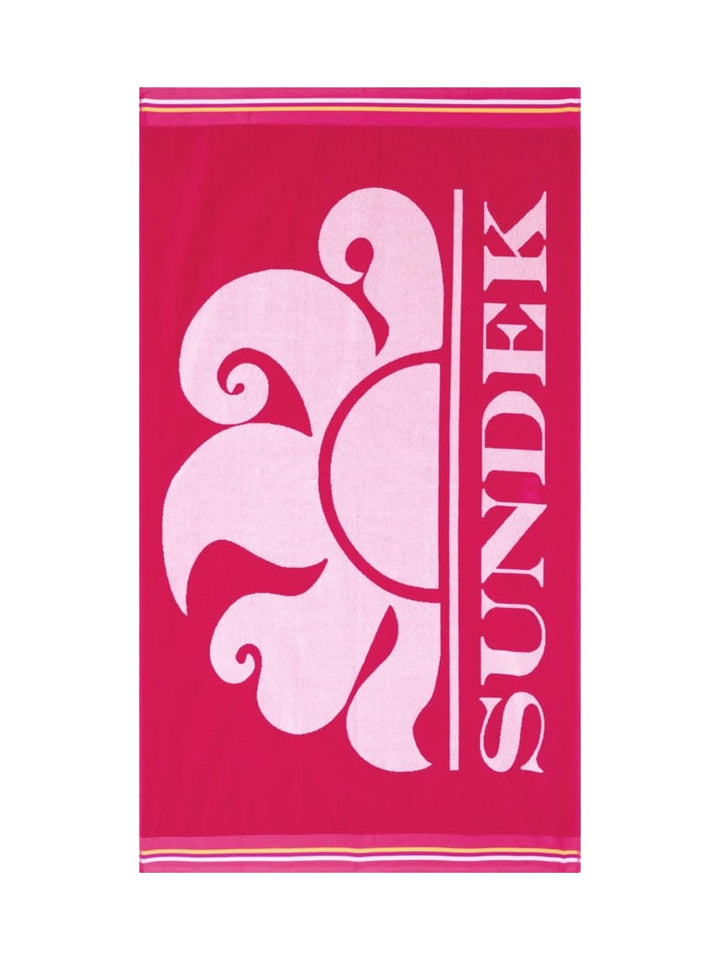 CLASSIC LOGO TOWEL Sundek Telo Mare Unisex Am312atc1050 Fuxia
