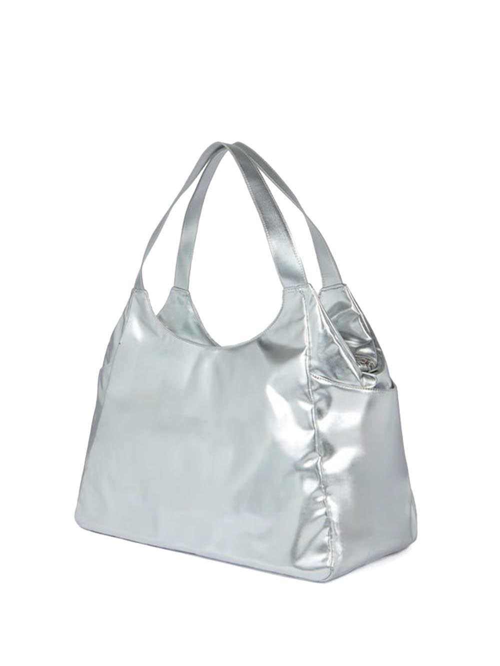 LAMINATED CHEL BAG Sundek Borsa Mare Donna Aw417abpu7la Silver