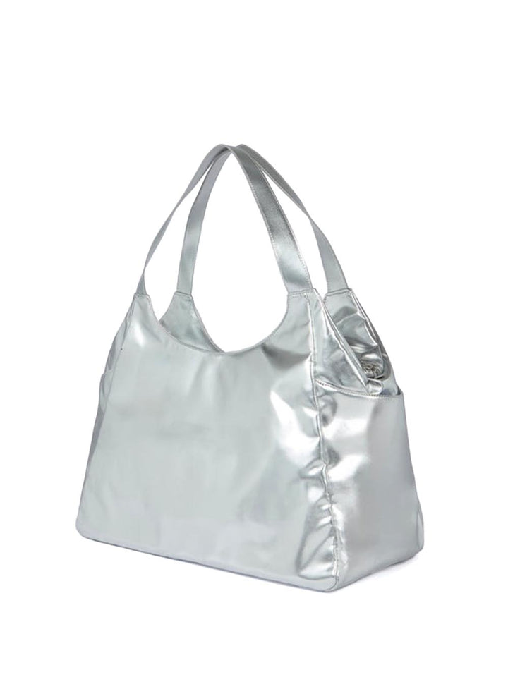 LAMINATED CHEL BAG Sundek Borsa Mare Donna Aw417abpu7la Silver