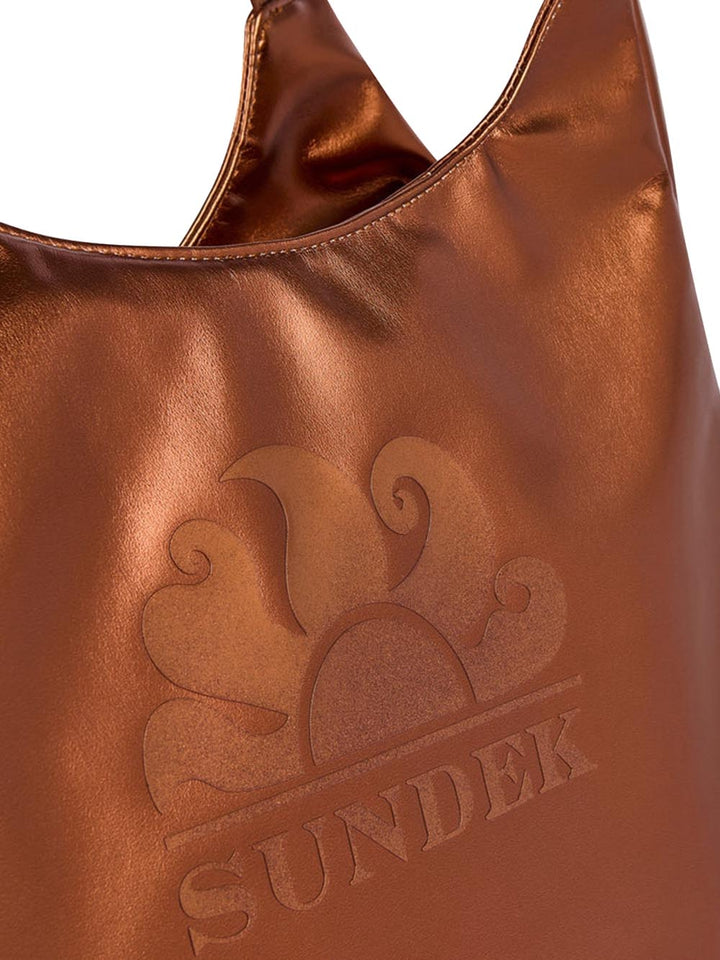 LAMINATED CHEL BAG Sundek Borsa Mare Donna Aw417abpu7la Rame