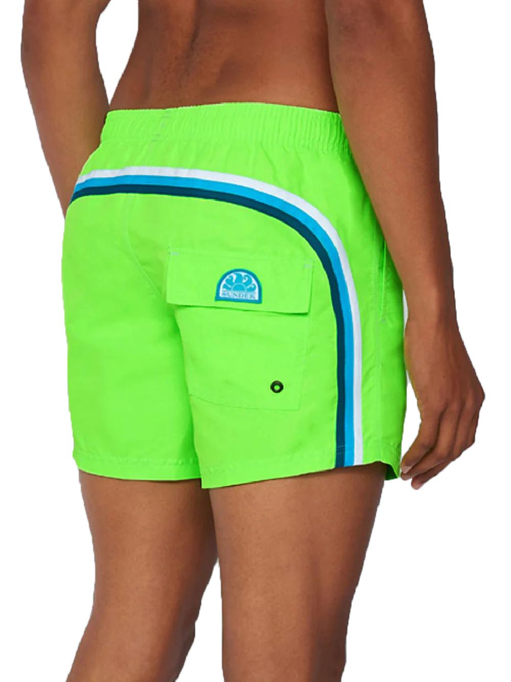 BOARDSHORT Sundek Costume Uomo M504bdta100 Verde fluo