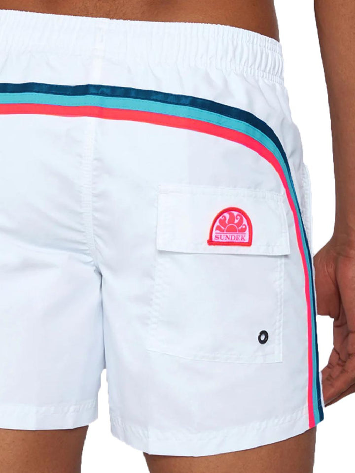BOARDSHORT Sundek Costume Uomo M504bdta100 Bianco