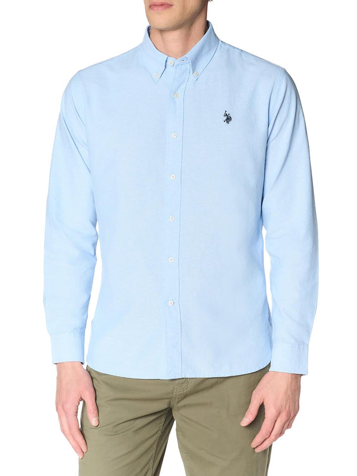 U.S. Polo Assn. Camicia Uomo Us43104001 Celeste