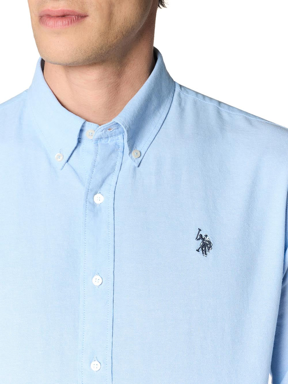 U.S. Polo Assn. Camicia Uomo Us43104001 Celeste