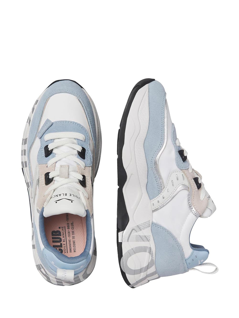 CLUB105 VOILE BLANCHE Sneaker Donna 2017475.33 Celeste