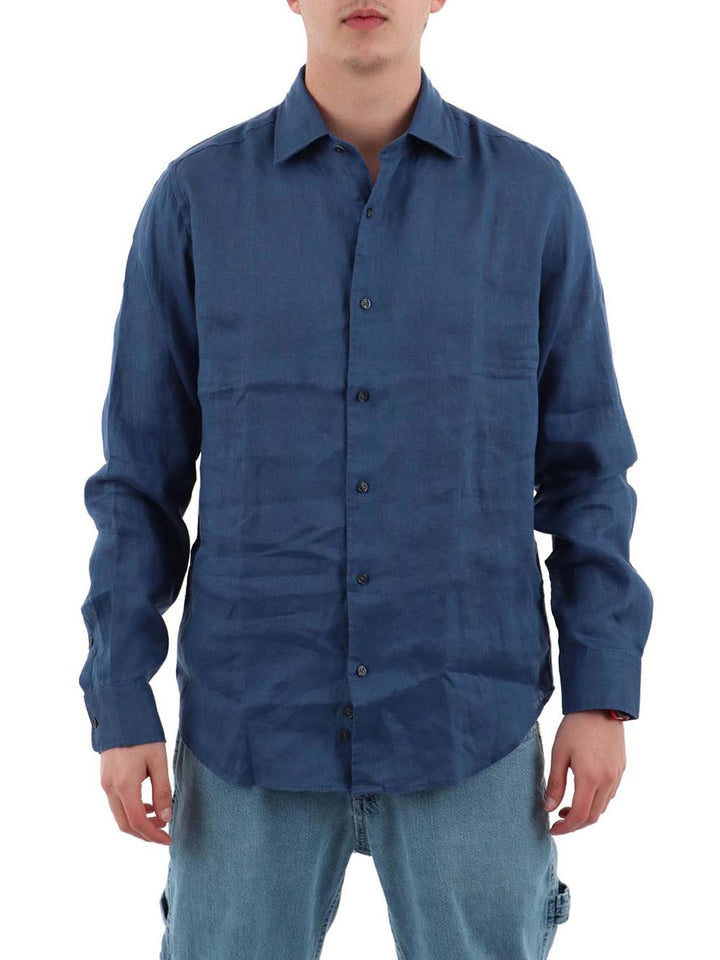 YOS Camicia Uomo 9432900 Blu cobalto