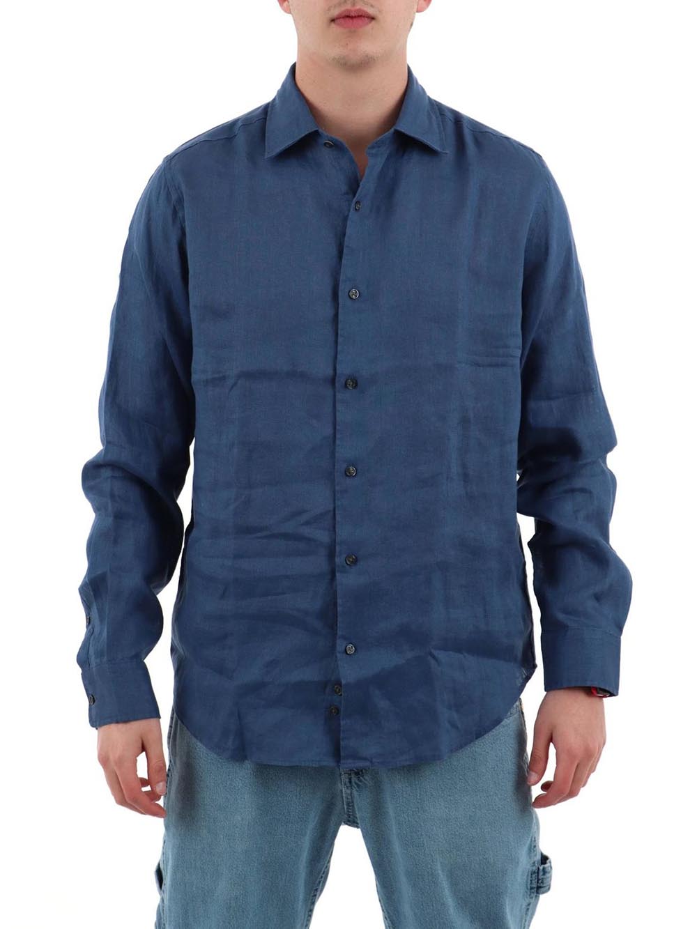 YOS Camicia Uomo 9432900 Ultramarine