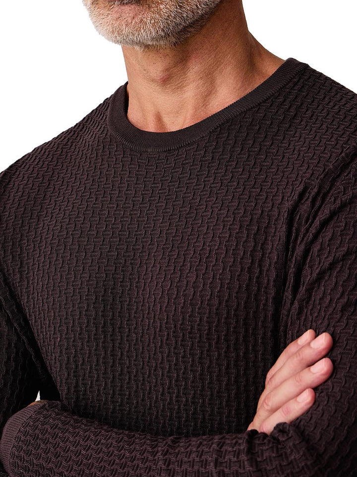Armani Exchange Pullover Uomo Xm002988 Af10454 Marrone scuro