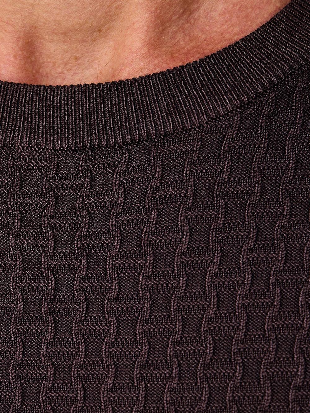 Armani Exchange Pullover Uomo Xm002988 Af10454 Marrone scuro