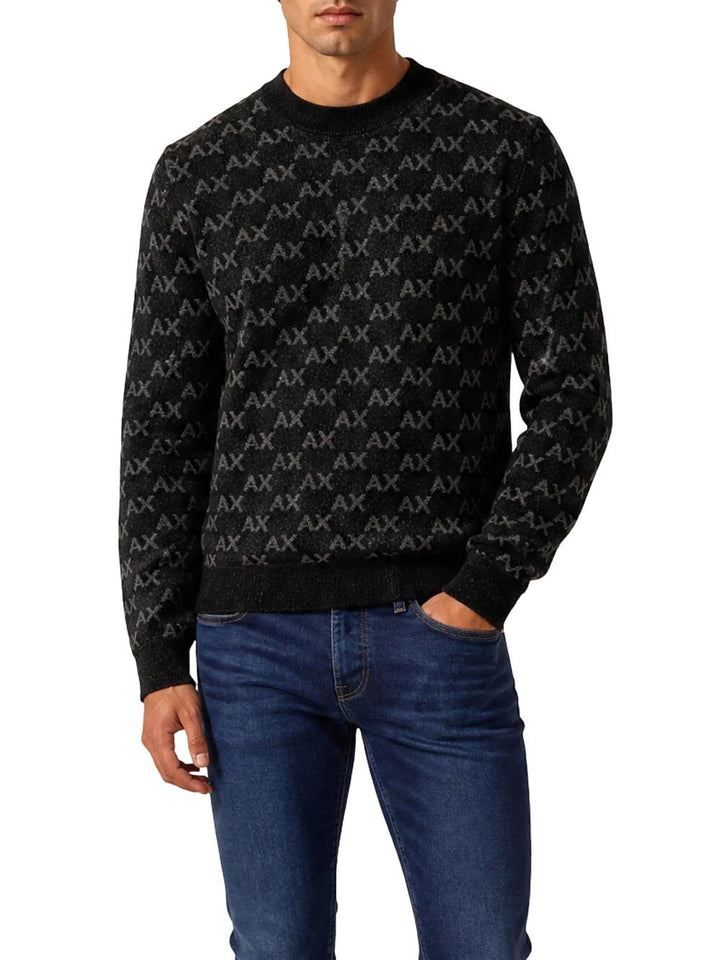 Armani Exchange Pullover Uomo Xm002992 Af16916 Nero