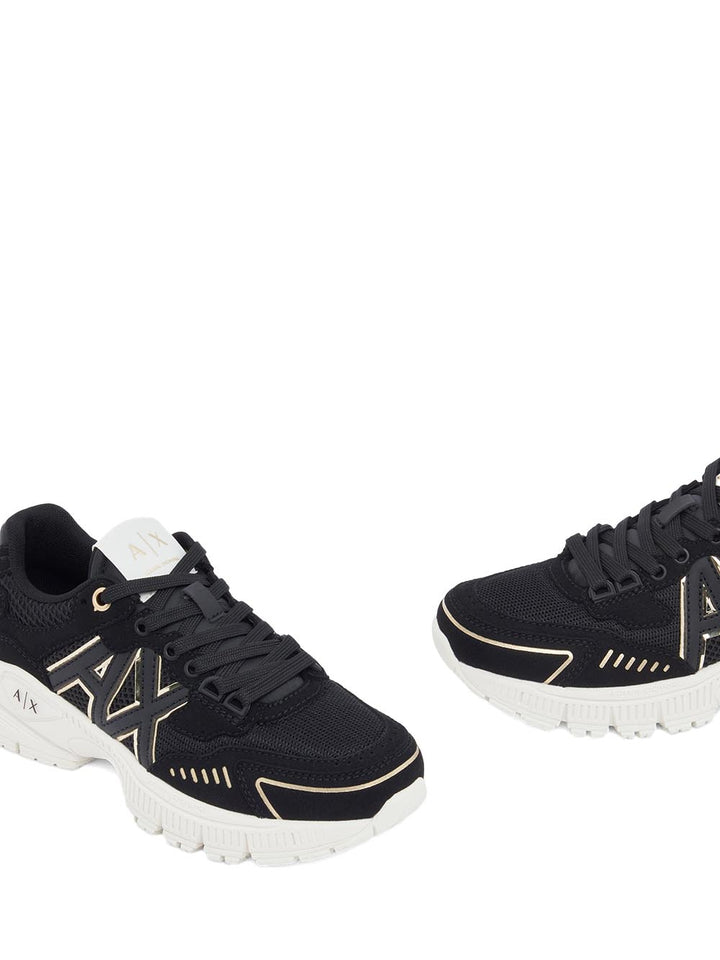Armani Exchange Sneaker Donna Xw002153 Af22757 Nero/oro