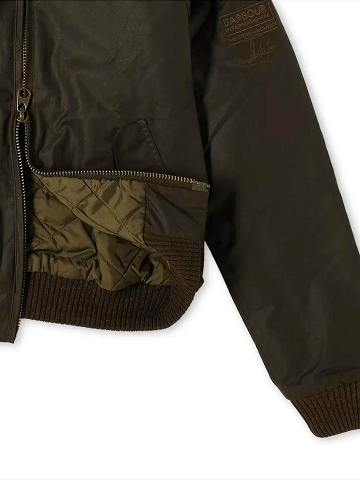MERCHANT WAX Barbour International Giubbino Uomo Mwx0465 Verde oliva