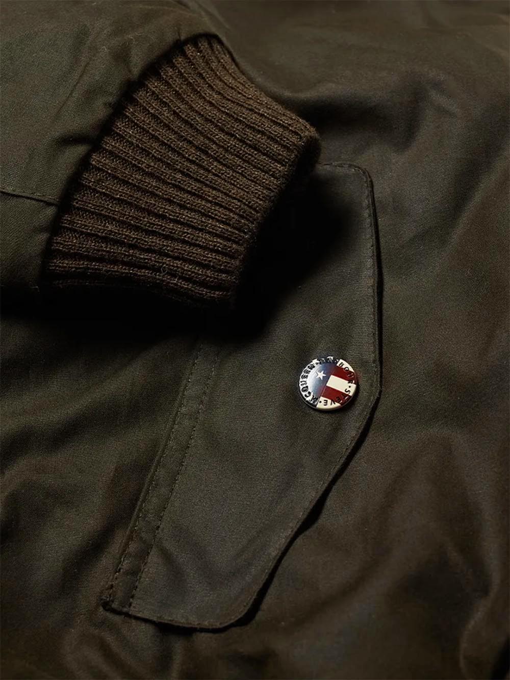 MERCHANT WAX Barbour International Giubbino Uomo Mwx0465 Verde oliva