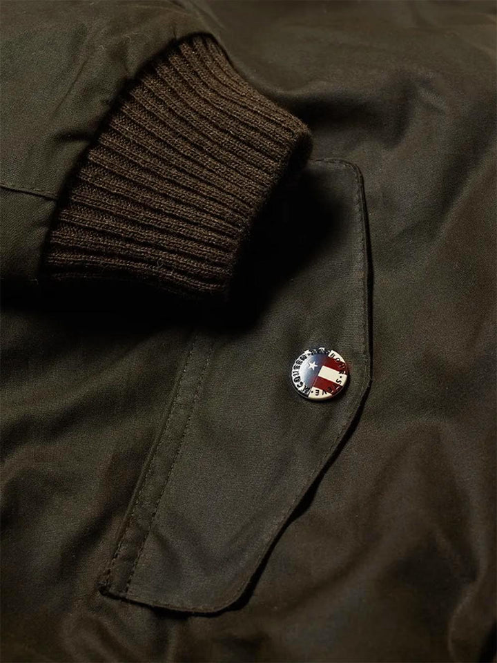 MERCHANT WAX Barbour International Giubbino Uomo Mwx0465 Verde oliva