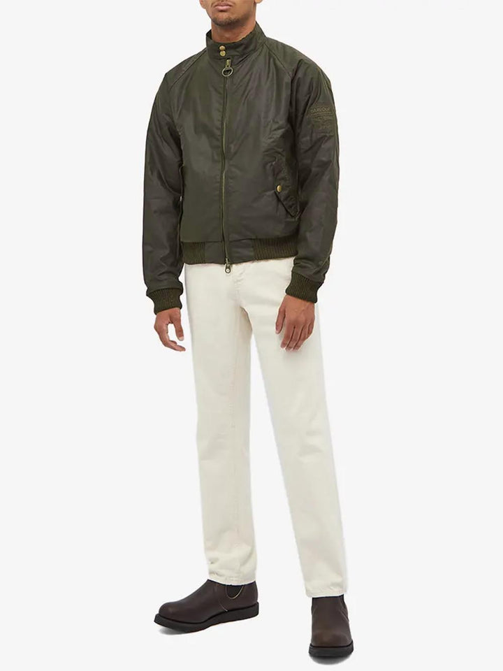 MERCHANT WAX Barbour International Giubbino Uomo Mwx0465 Verde oliva