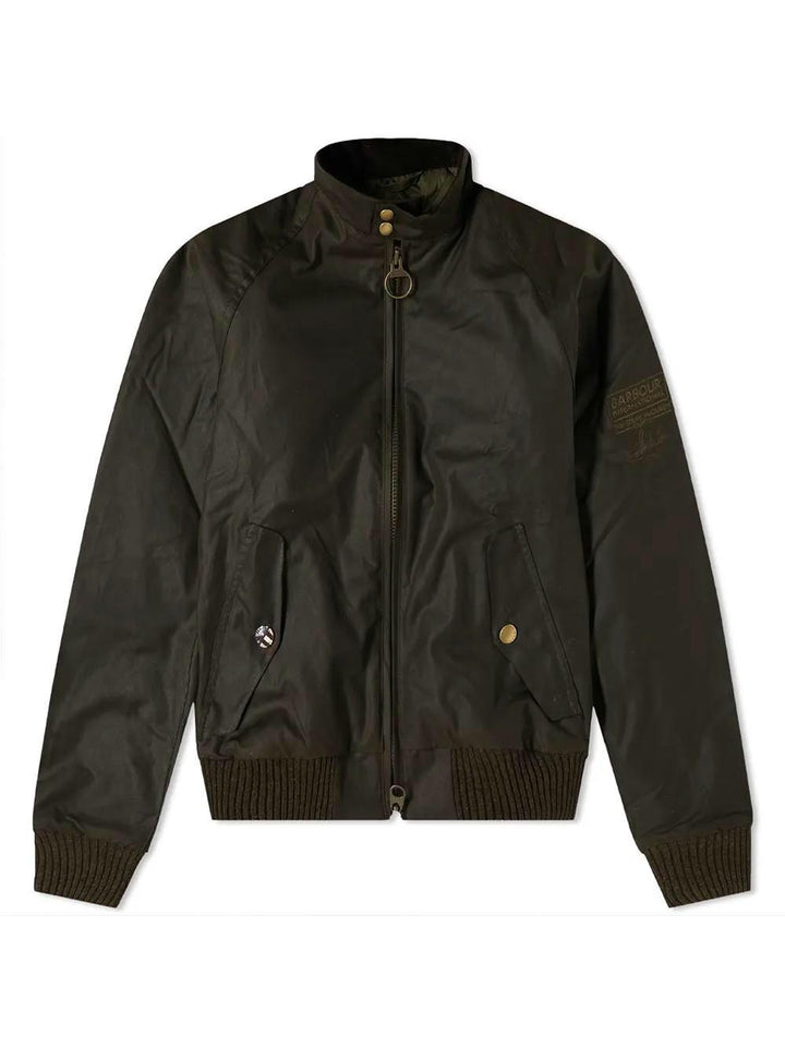 MERCHANT WAX Barbour International Giubbino Uomo Mwx0465 Verde oliva