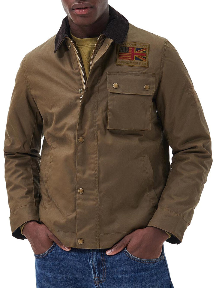 WORKERS WAX Barbour International Giubbino Uomo Mwx1853 Marrone