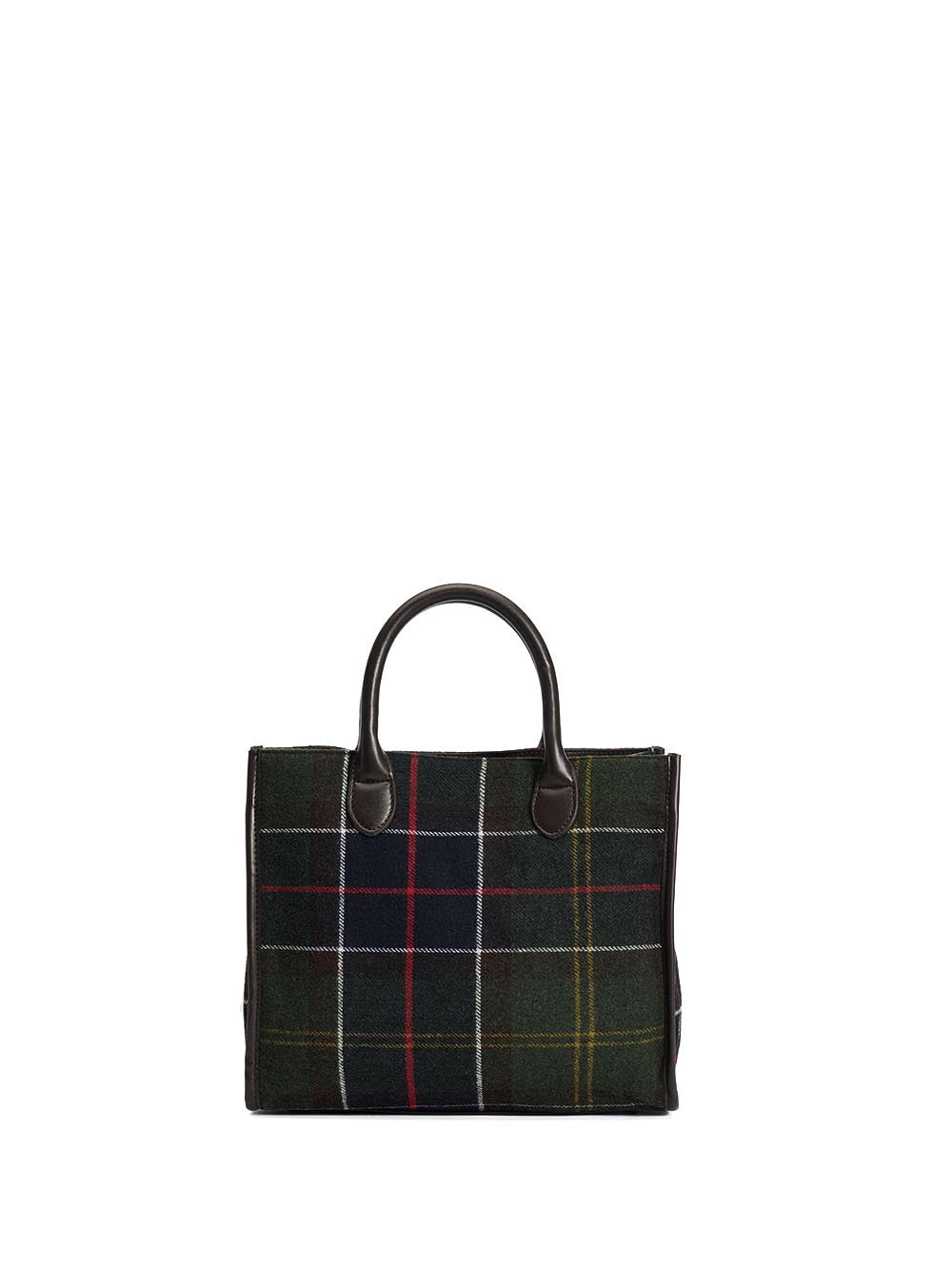 BARRHILL TARTAN TOTE BAG Barbour Borsa a Mano Donna Lba0423 Verde