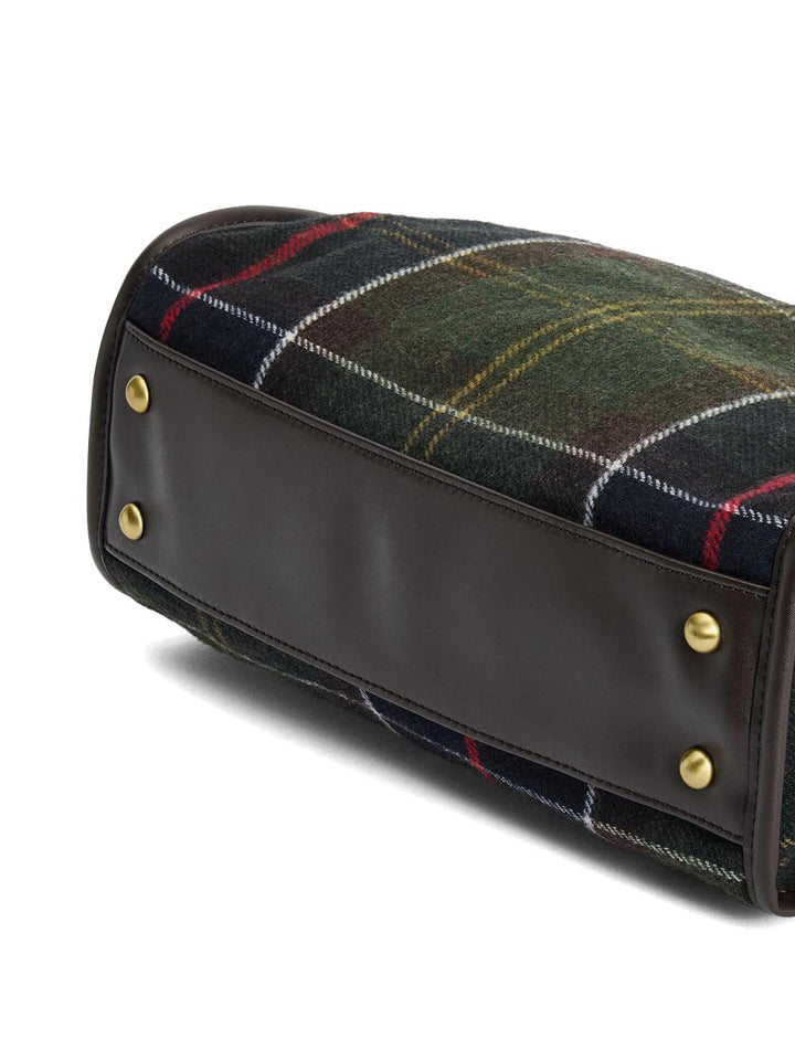 BARRHILL TARTAN TOTE BAG Barbour Borsa a Mano Donna Lba0423 Verde