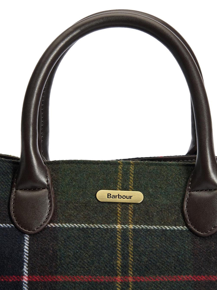 BARRHILL TARTAN TOTE BAG Barbour Borsa a Mano Donna Lba0423 Verde