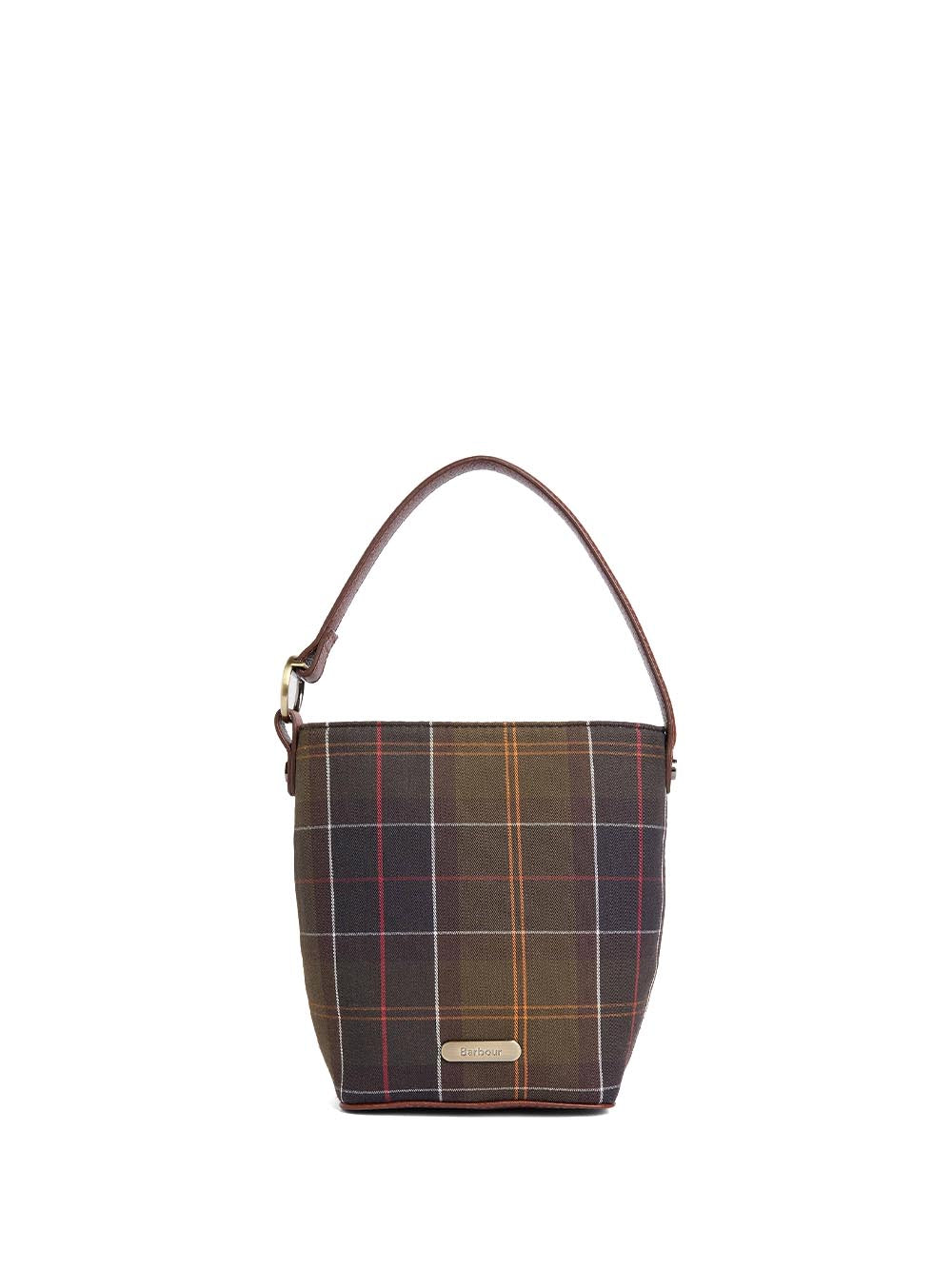 CEDAR MINI TARTAN BUCKET BAG Barbour Secchiello Donna Lba0560 Verde