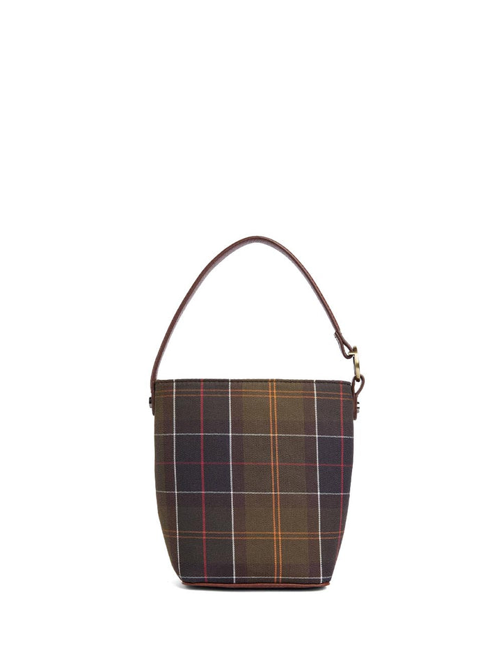 CEDAR MINI TARTAN BUCKET BAG Barbour Secchiello Donna Lba0560 Verde
