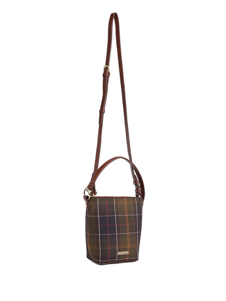 CEDAR MINI TARTAN BUCKET BAG Barbour Secchiello Donna Lba0560 Verde
