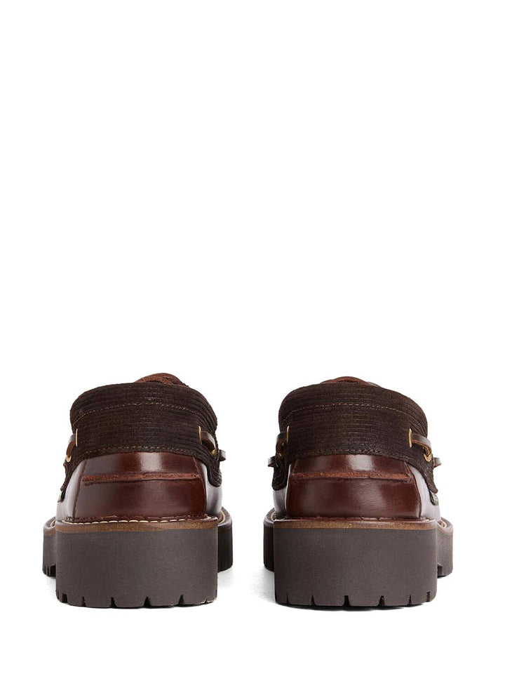 DARRAS BOAT SHOE Barbour Mocassino Donna Lfo0798 Marrone scuro