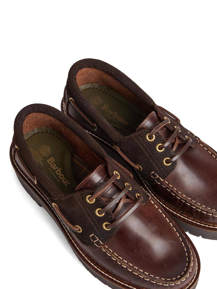 DARRAS BOAT SHOE Barbour Mocassino Donna Lfo0798 Marrone scuro