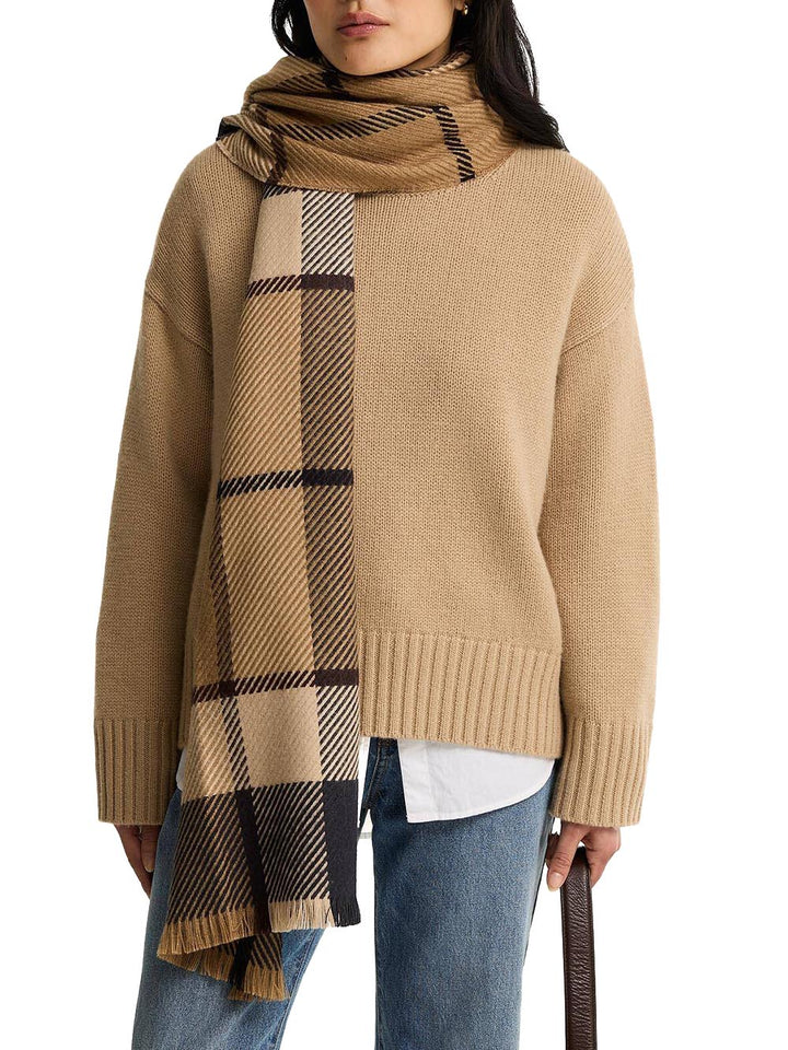 BLAIR TARTAN SCARF Barbour Sciarpa Donna Lsc0308 Beige/blu