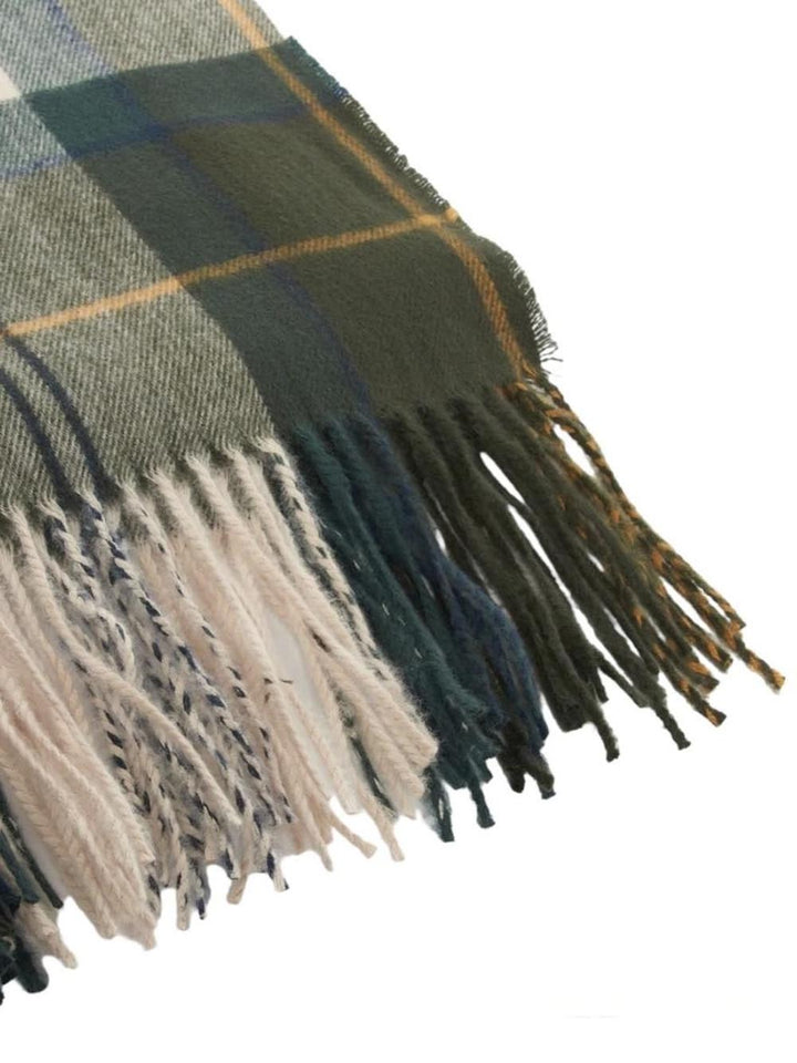 STANWAY TARTAN WRAP Barbour Sciarpa Donna Lsc0426 Verde/beige