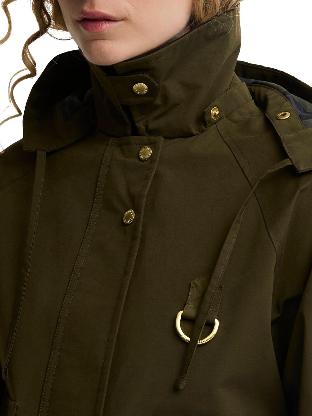 TERRINGTON SHOWERPROOF JACKET Barbour Giubbino Donna Lsp0354 Verde oliva