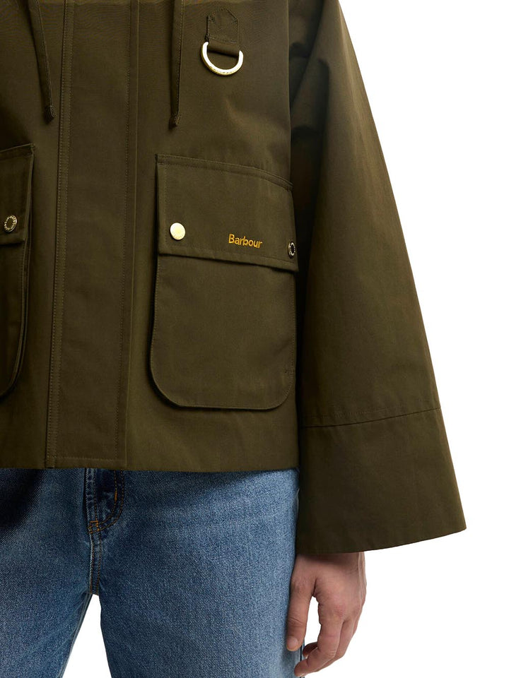 TERRINGTON SHOWERPROOF JACKET Barbour Giubbino Donna Lsp0354 Verde oliva
