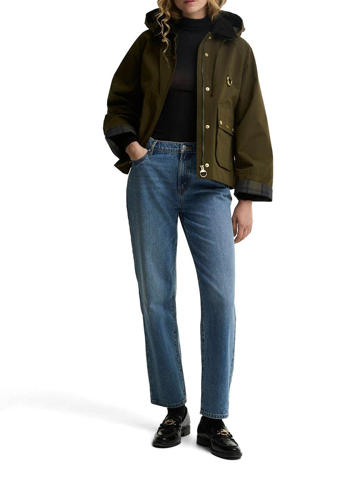 TERRINGTON SHOWERPROOF JACKET Barbour Giubbino Donna Lsp0354 Verde oliva