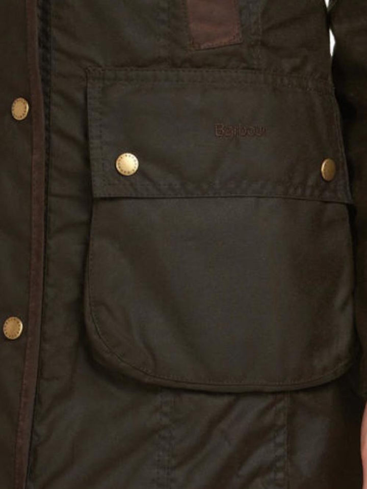 BOWER WAX JACKET Barbour Giubbino Donna Lwx0534 Verde oliva